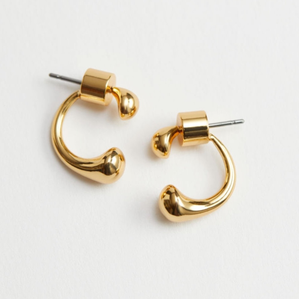 & Other Stories Half Hoop Earrings